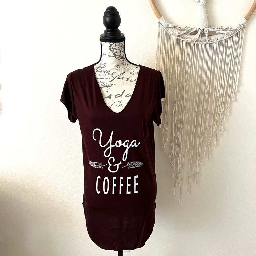 Burgundy Yoga Shirt